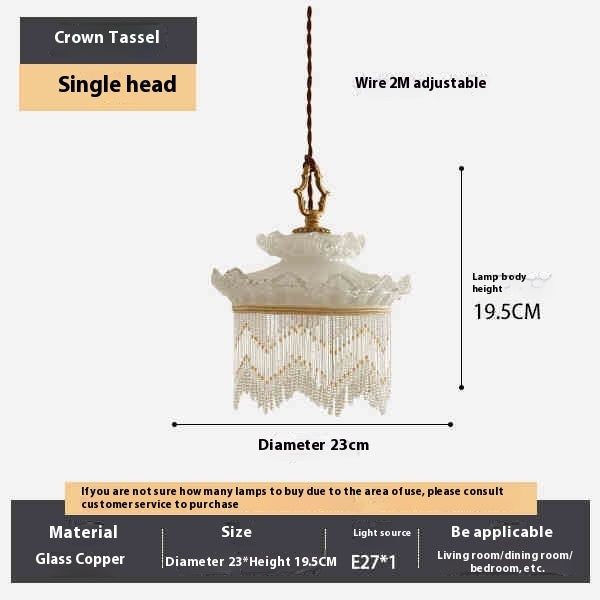 Tassel Chandelier Dining Room Bedroom Bedside Hallway Chandelier