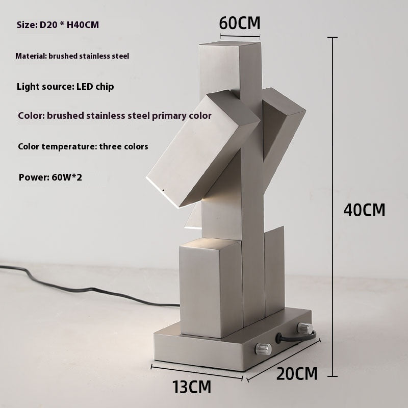 Middle-ancient Bauhaus Metal Atmosphere Table Lamp Decoration